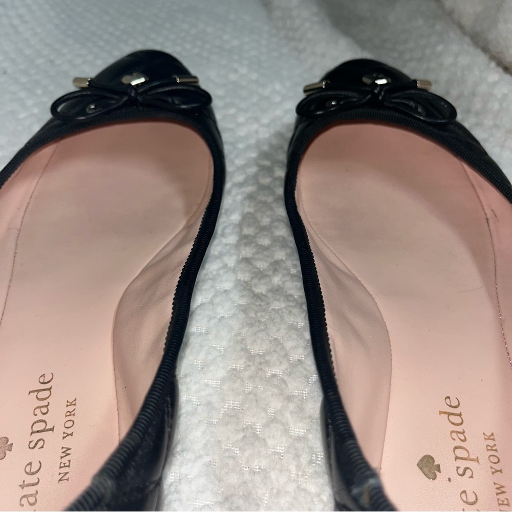 Kate Spade Black Quilted Ballet Flats - Picture 7 of 11